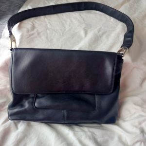 Black Leather Jenny Buchanan shoulder bag